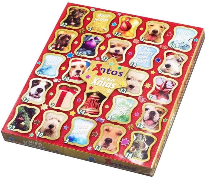 Adventskalender Hond voor Kerst - Hondensnack - 225 g