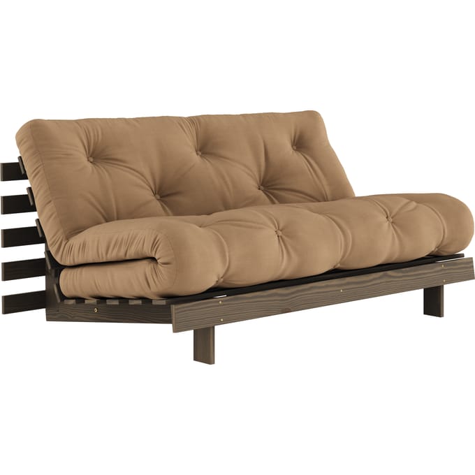 Karup Slaapbank Roots 160 - 755 Mocca - 106 carob brown lacquered