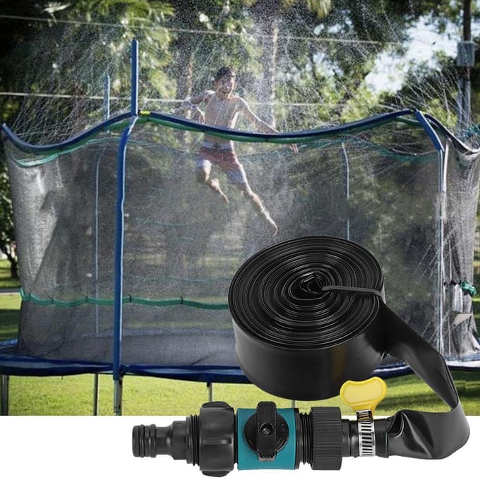 Trampolinesproeier Tuinsproeier voor Buiten Zomer Waterfeest Tuinkoeling black