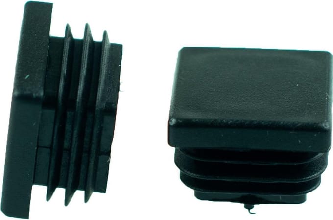 Verlofix Buisstop 20 X 20 Mm Zwart 4 Stuks