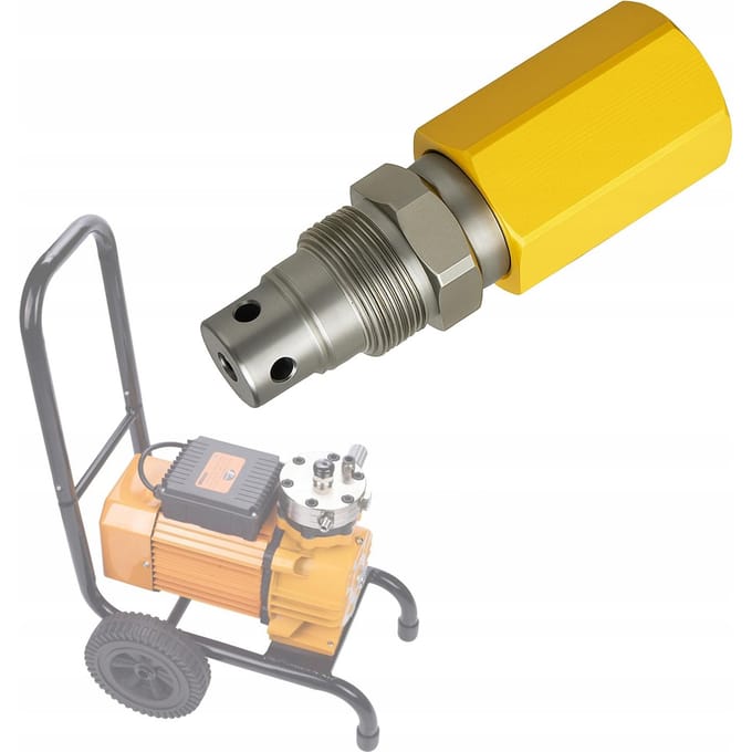 Rosfix Overloopventiel Set Spuitaccessoire - Hoge Sterkte, Precisie Regeling - 22 MPa, RVS/Aluminium