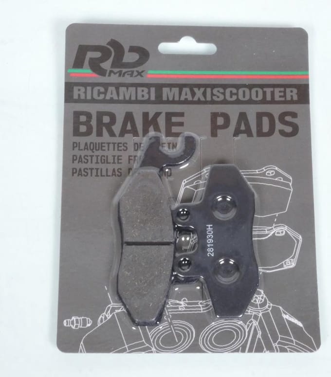 remblok rb max voor scooter piaggio 250 x9 evolution 2004 tot 2006 avg nieuw