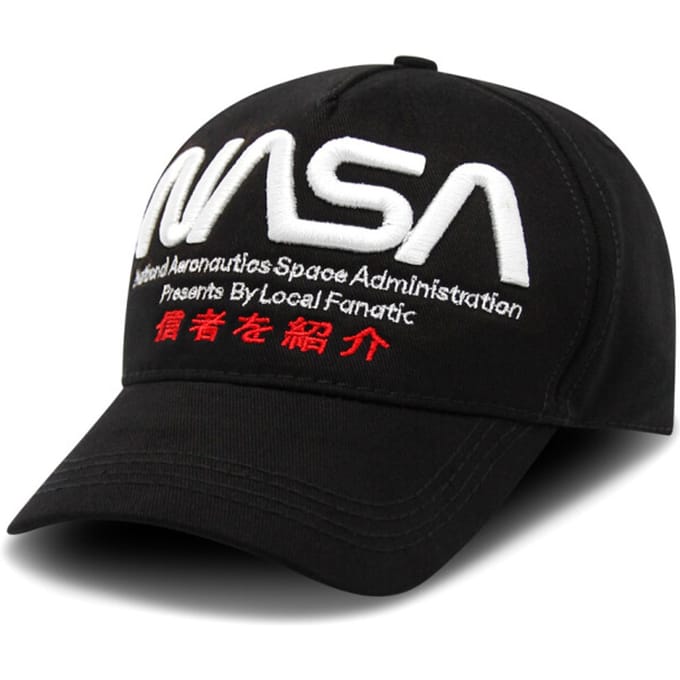 Baseball Cap Heren - Pet Heren - NASA - Zwart