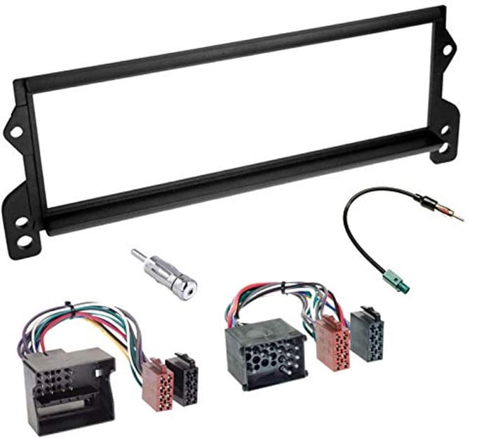 1 DIN Radio Paneel Frame voor Auto, Antenne Adapter en ISO Aansluitkabel - Geschikt voor Mini Cooper