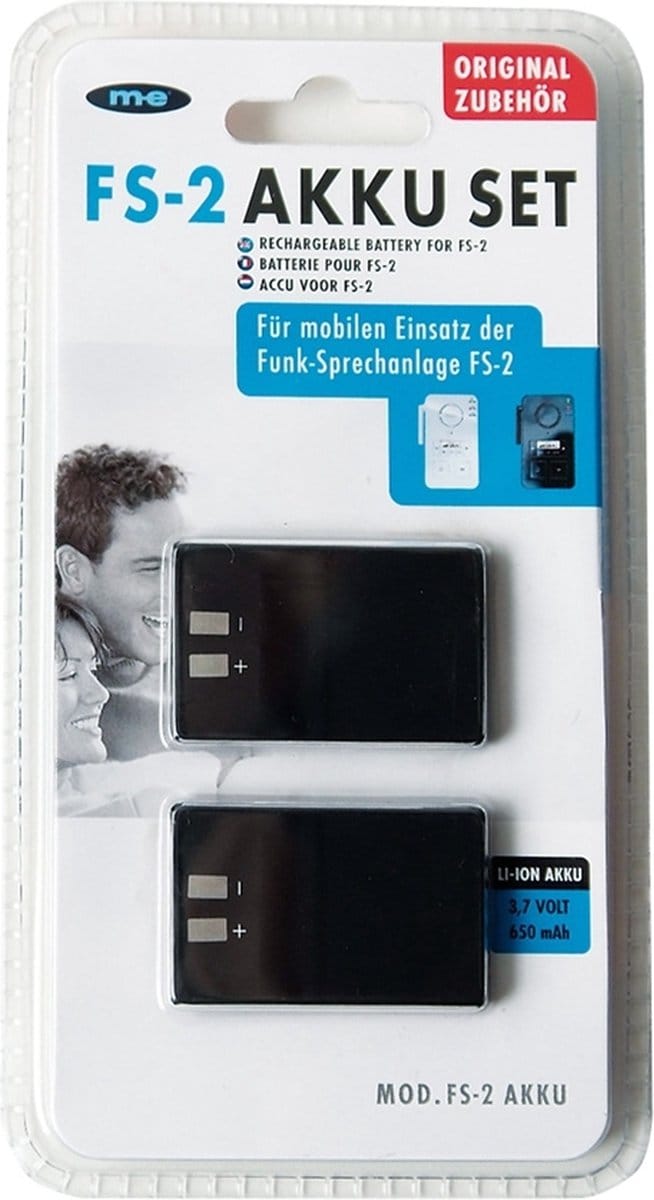 M-E FS-2-AKKUSET ACCU / BATTERIJ voor M-E INTERCOMS FS-2 - 40755