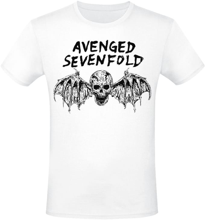 Avenged Sevenfold Bat Heren T-shirt - wit - XXL