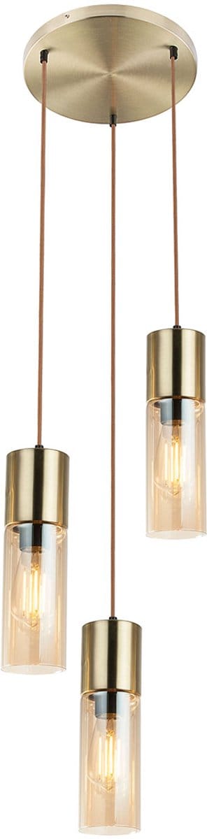 Globo - hanglamp - Annika - messing - glas - Ø 30cm - E27 - 21000-3HM