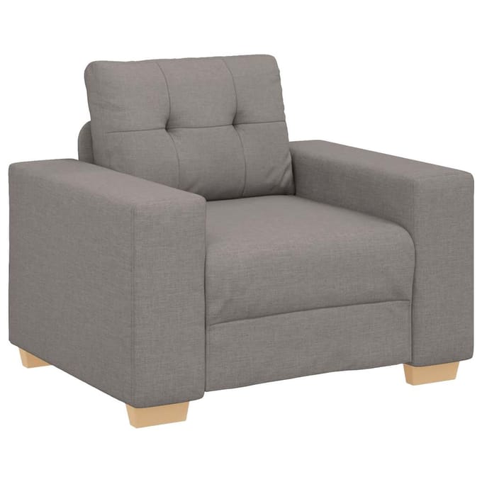 vidaXL - Sofastoel - Taupe - 100x78x80 - cm - Stof