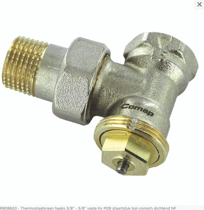 Comap 808 thermostatisch kraanlichaam haaks binnendraad 3/8F.