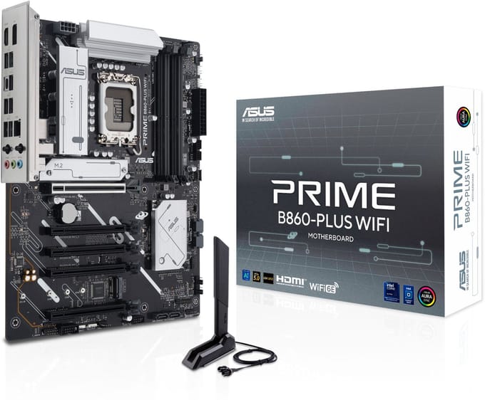 Asus Moederbord Prime B860 Plus Wifi Voor Intel 12E En 13E Generatie Atx Ddr5 M2 Usb3