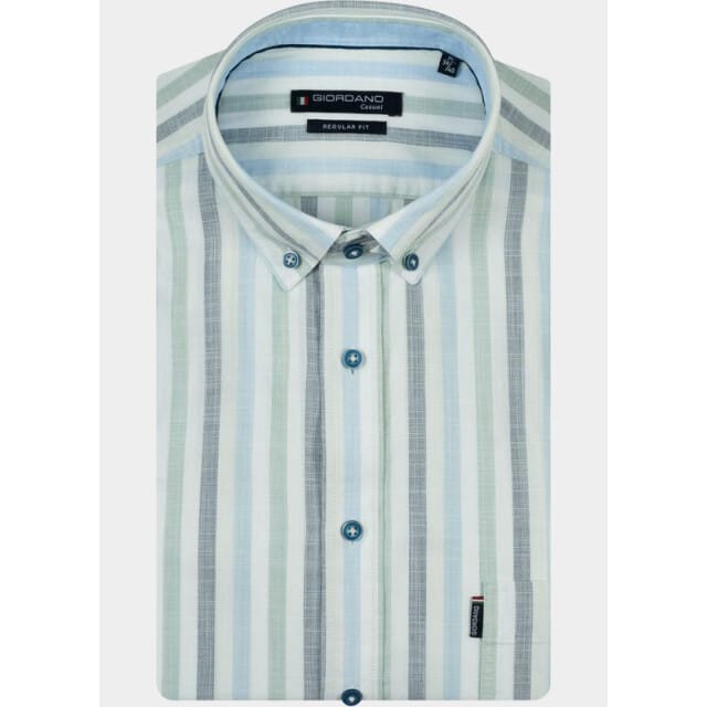 Giordano Overhemd heren Groen Ivy Long Sleeve Button Down F 617140/71
