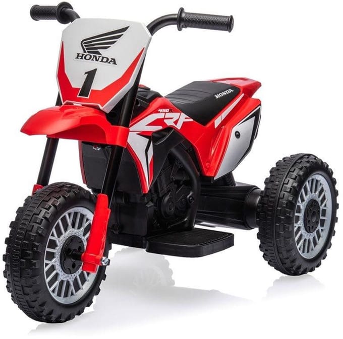 Baby Mix Honda CRF 450R elektrische kindermotor rood