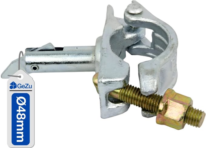 GeZu Impex Steigerkoppeling Met Bout 48 x 48 mm Thermisch Verzinkt