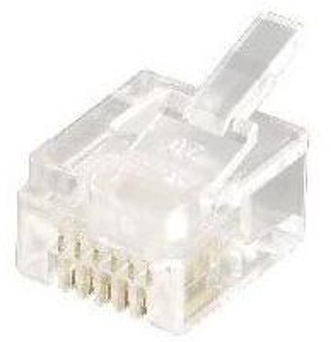 Equip 121131 kabel-connector RJ-12 (6P6C) Transparant