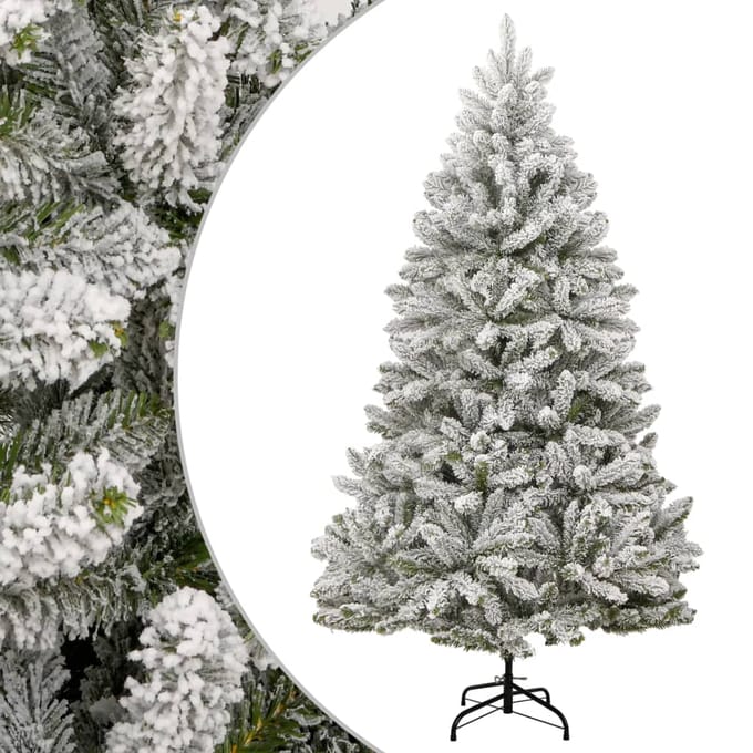 vidaXL - Kunstkerstboom - met - scharnieren - en - sneeuw - 270 - cm