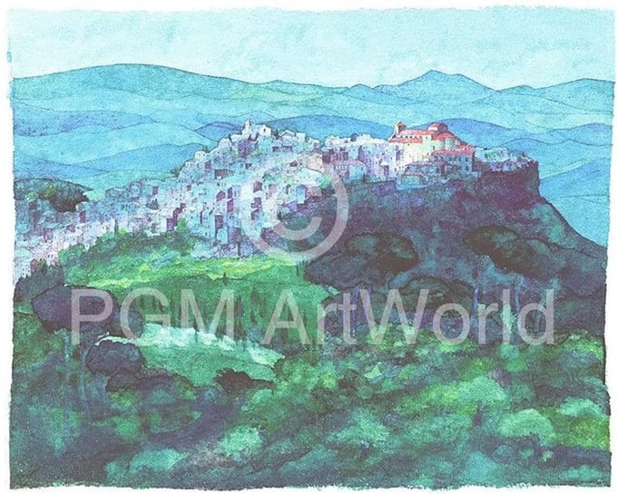 Kunstdruk Ralf Westphal - Sizilien 90x70cm