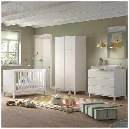 Jaxx 3-delige babykamer Eva White unisex