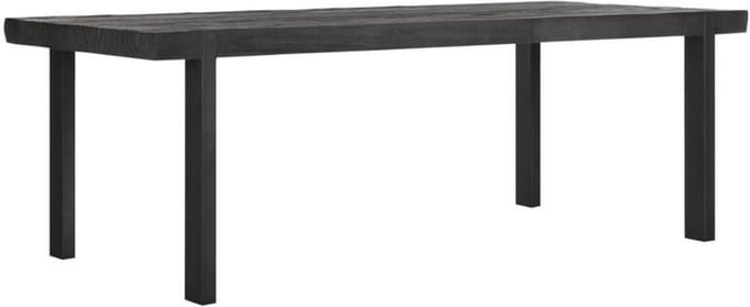 24Designs Timeless Eettafel Beam - B100 X L225 X H78 Cm - Teakhout Zwart