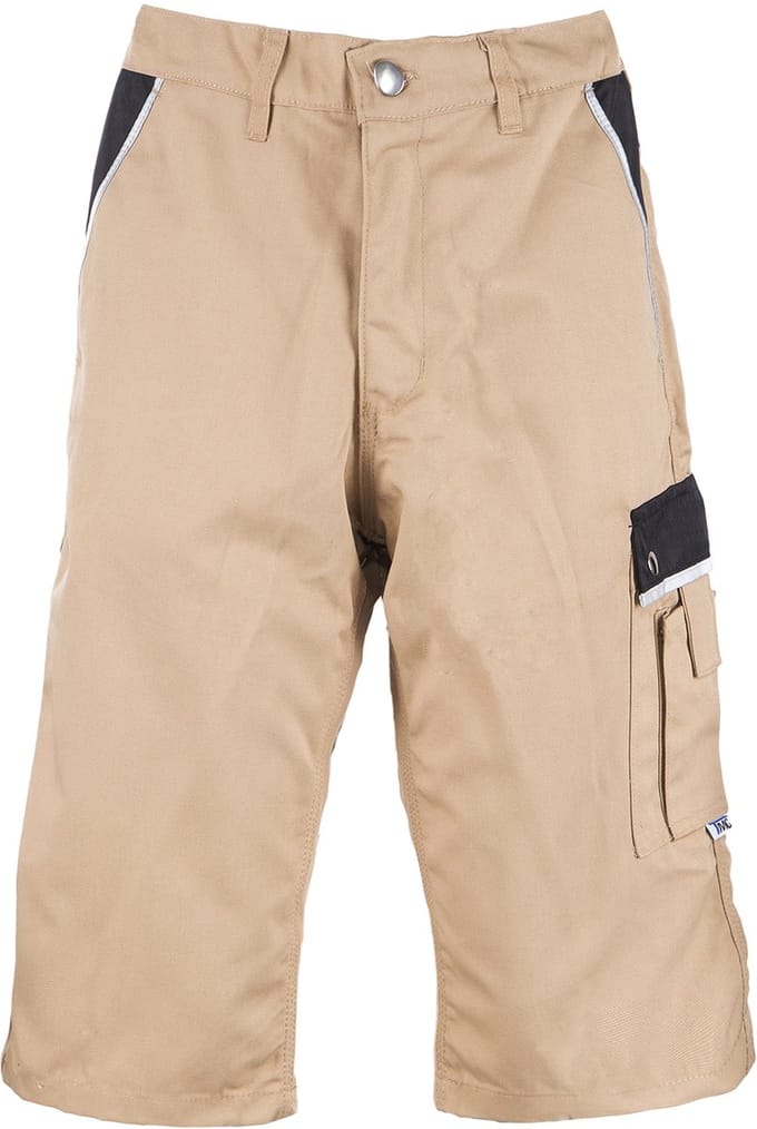 TMG STYLE WORK KORTE WERKBROEK HEREN Werkshort Khaki - Ripstop - Ademend - Lichtgewicht