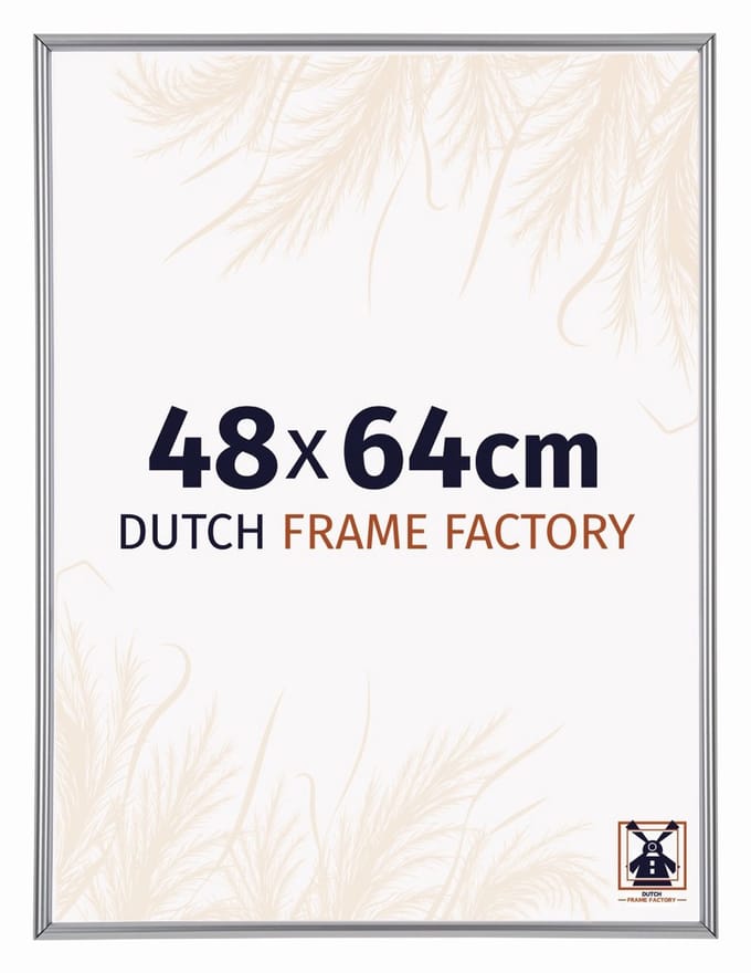 Fotolijst 48x64 cm - Kunststof - Zilver Hoogglans - Angers