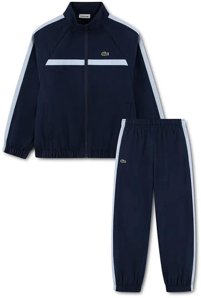 Lacoste Colorblock Poly Pongee Set Met Lange Mouwen Blauw 2 Years Kinderen