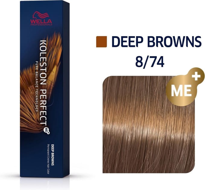 Wella Professionals Koleston Perfect Me+ - Haarverf - 8/74 Deep Browns - 60ml