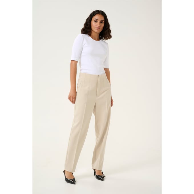 Pants Suiting Regular fit Feather Gray beige