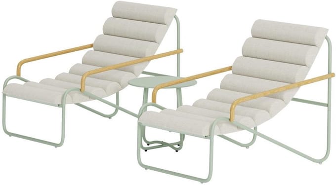 Svea - Anita bistroset - sage groen/beige