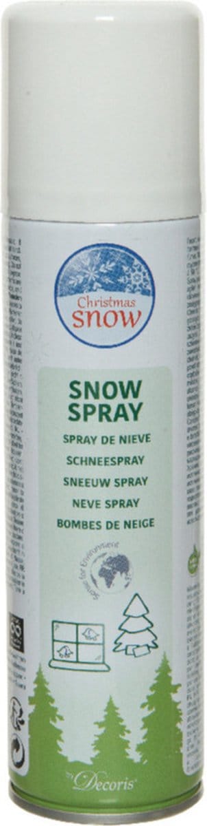 Decoris Sneeuwspray - bus 150 ml - wit - milieuvriendelijk - ECO - spuitsneeuw - sneeuwversiering