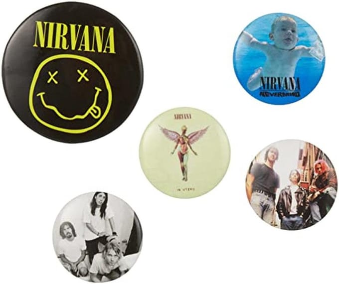 Nirvana Badge Pack - Iconisch Design voor Fans