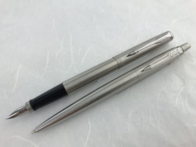Parker Jotter Steel CT set Balpen en Vulpen