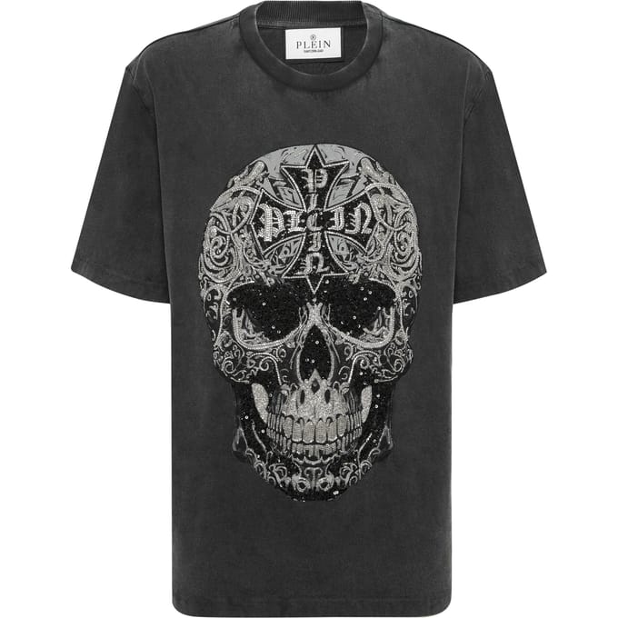 T-Shirt Ronde Hals Ss Skull