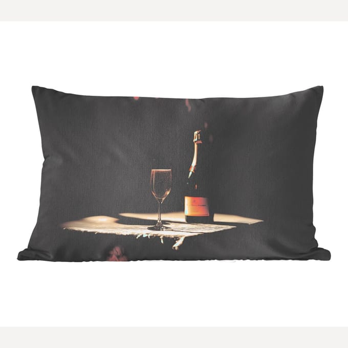 Sierkussens - Kussentjes Woonkamer - 60x40 cm - Prosecco - Bubbels - Sfeervol - Drank