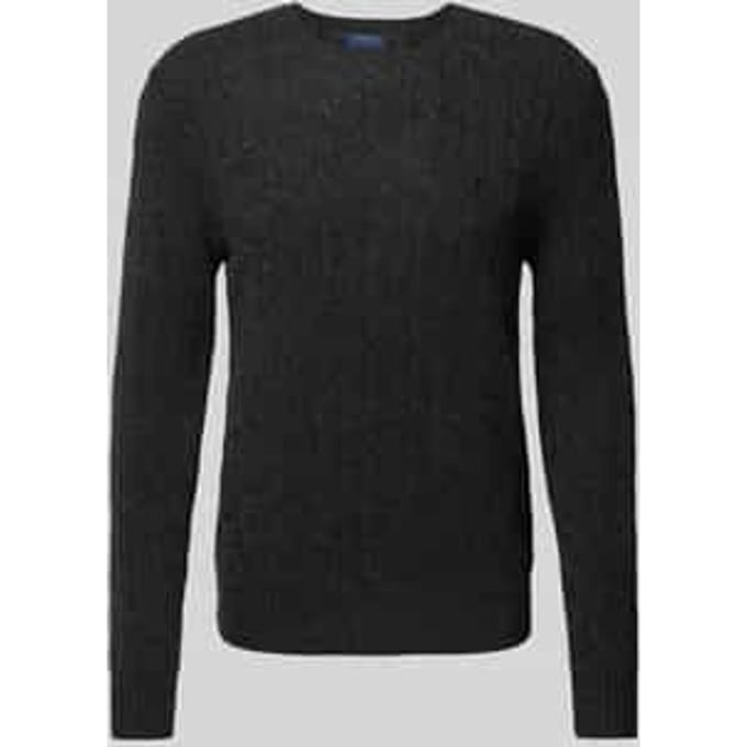 Regular fit pullover van mix van wol en kasjmier