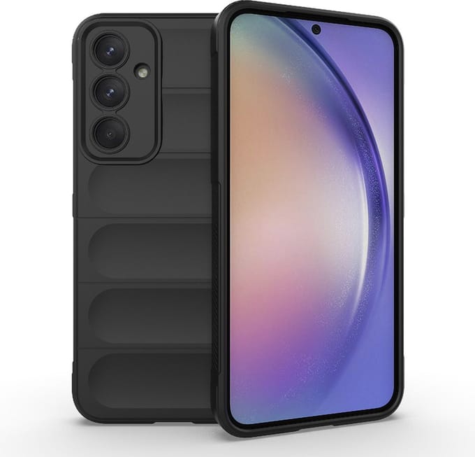 Hoesje geschikt voor Samsung Galaxy A54 - Techsuit Magic Shield Silicone Back Cover - Zwart