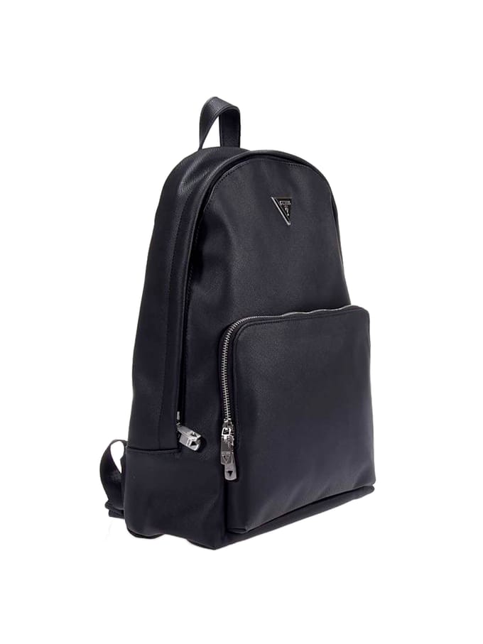 GUESS rugzak Certosa Saffiano Eco Backpack Black zwart