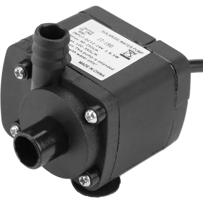 Mini Pompe à Eau CC Sans Balais à Faible Bruit pour Chauffe-Eau Solaire Aquarium 24V 40 degrés Celsius 100 degrés Celsius