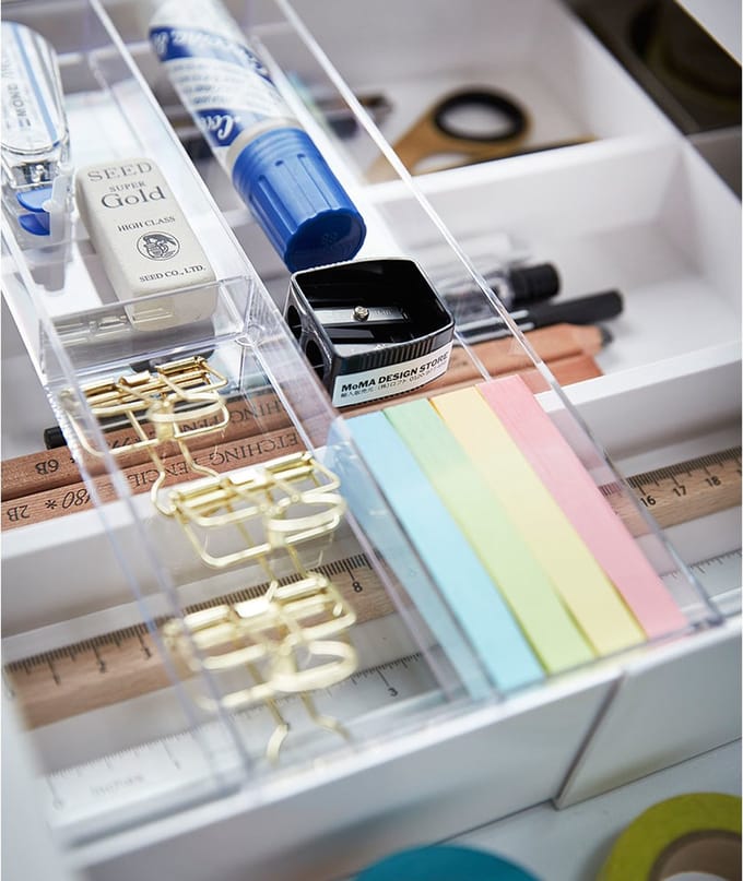 Yamazaki Lade-organizer Uitschuifbaar - Tower - Wit