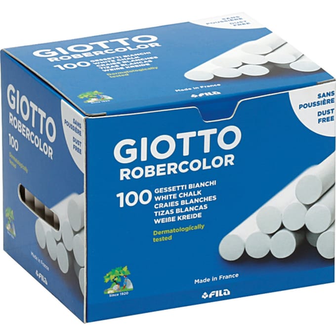 Schoolbordkrijt Giotto doos à 100 stuks wit