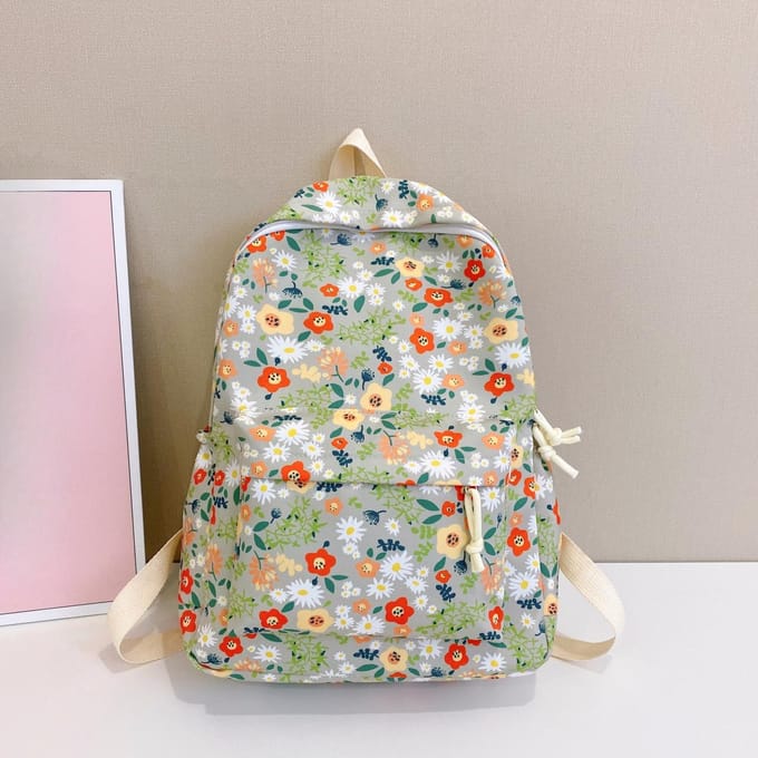 Sac à dos Frais Doux et Décontracté Polyvalent Haute valeur Mode Grande capacité Étudiant Sac d'école one size fits all vert