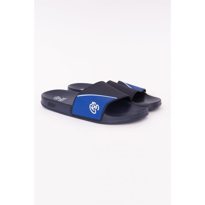 Crosshatch Heren Ventamoore Sliders (NAVY/BLAUW)