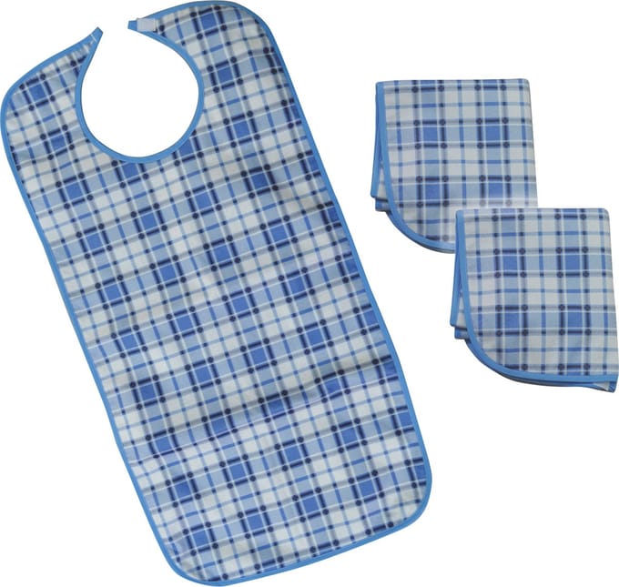 Aidapt slab volwassen blauw ruit - 90 x 44 x 4 cm