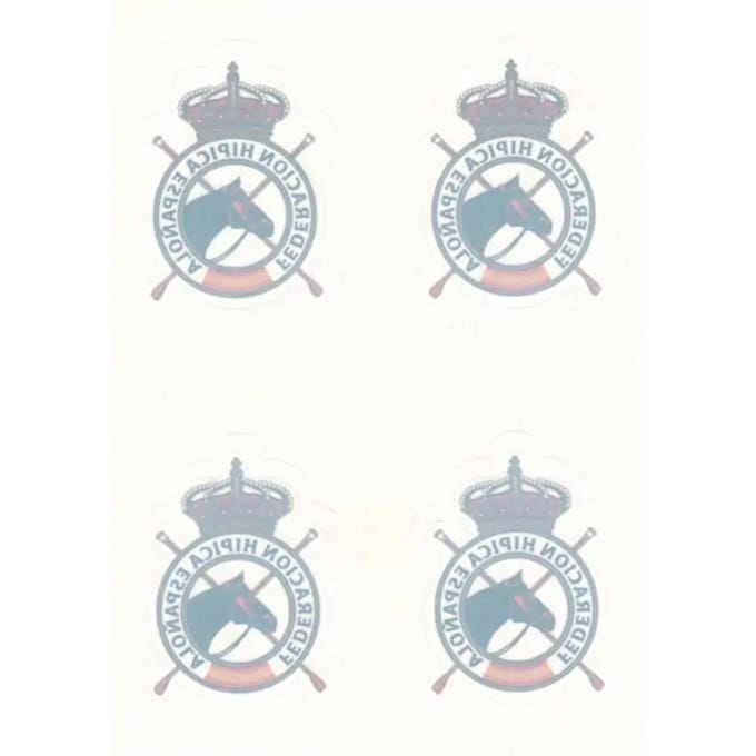 Autocollants paardrijden binnen Zaldi Fédération Royale Espagnole