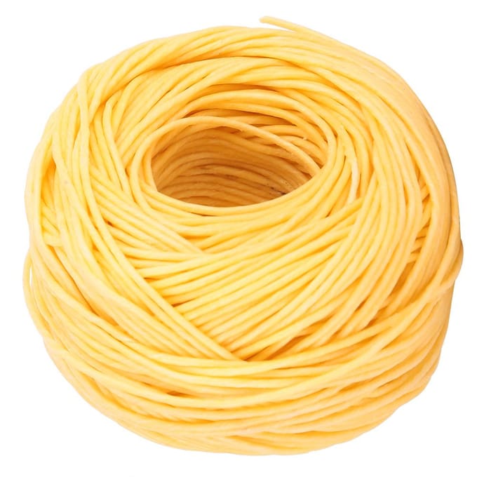 Vezelpit Natuurlijke Bijenwaskaars Pit DIY 200 Voet Geurkaars Pit (Licht) yellow