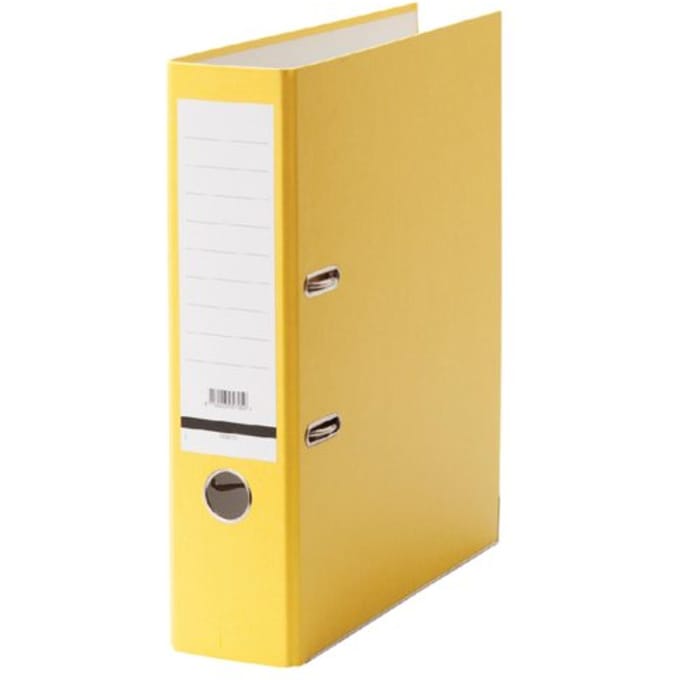 Ordner Qbasic A4 80mm karton geel
