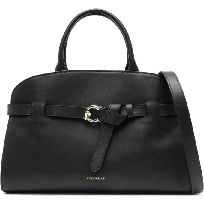 COCCINELLE Leren handtas schoudertas Sabine Handbag Sandshell beige