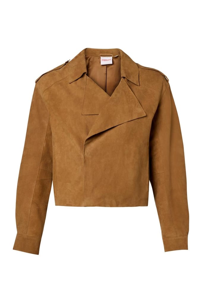 Caroline Tensen Senja Suede Jacket Cognac