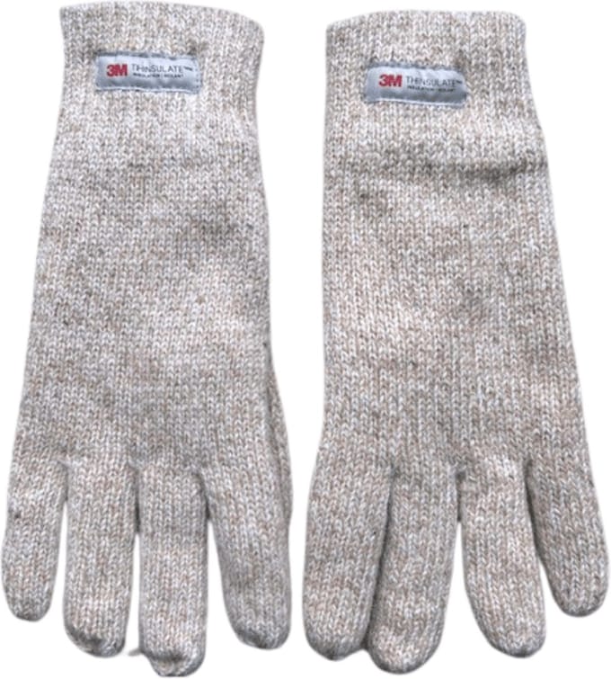 Dames handschoenen - Winter handschoen - Thinsulate - Wol - Beige - One size - Maat M/L