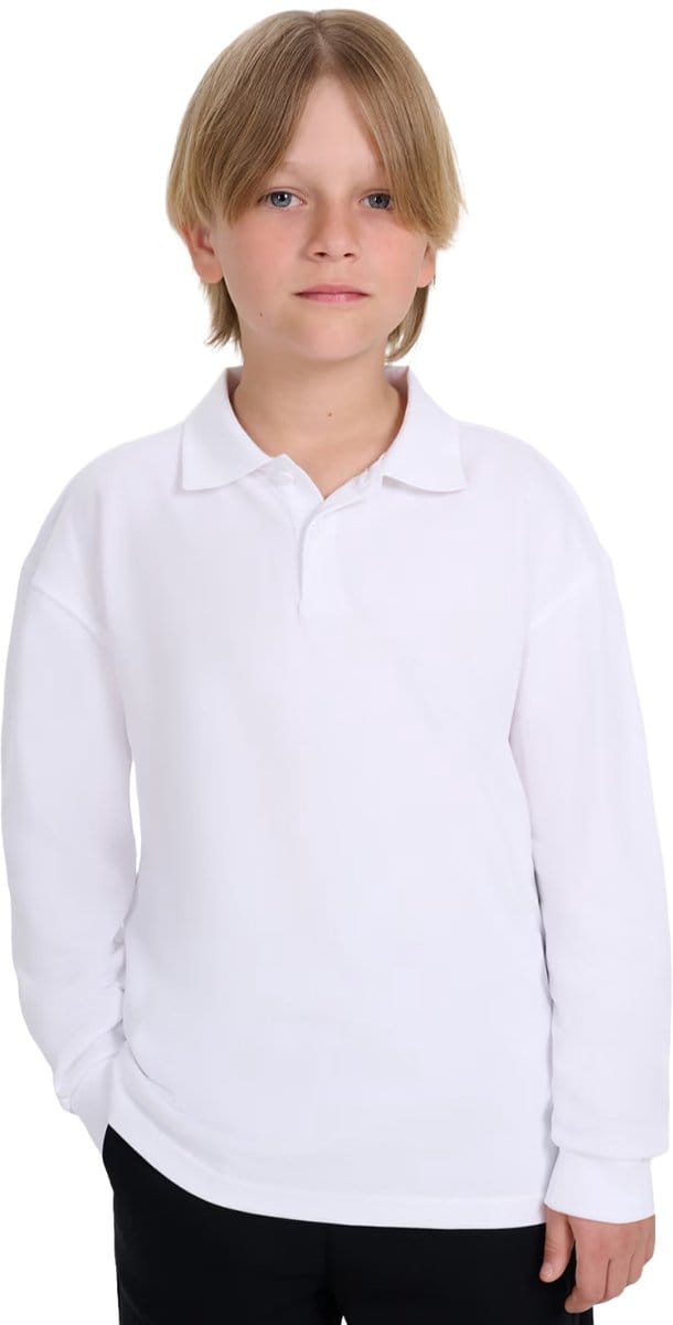 4F T-shirt Jongens longsleeve Wit - Maat 152cm