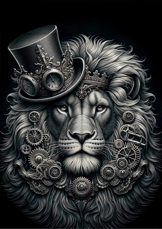 Leonardo Lion- Mint by Michelle decoupage papier A3